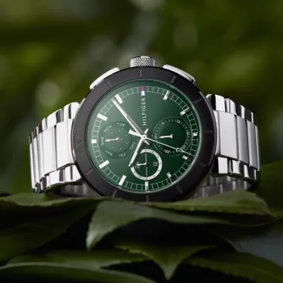 Tommy Hilfiger Multifunction Green Dial Men’s Watch